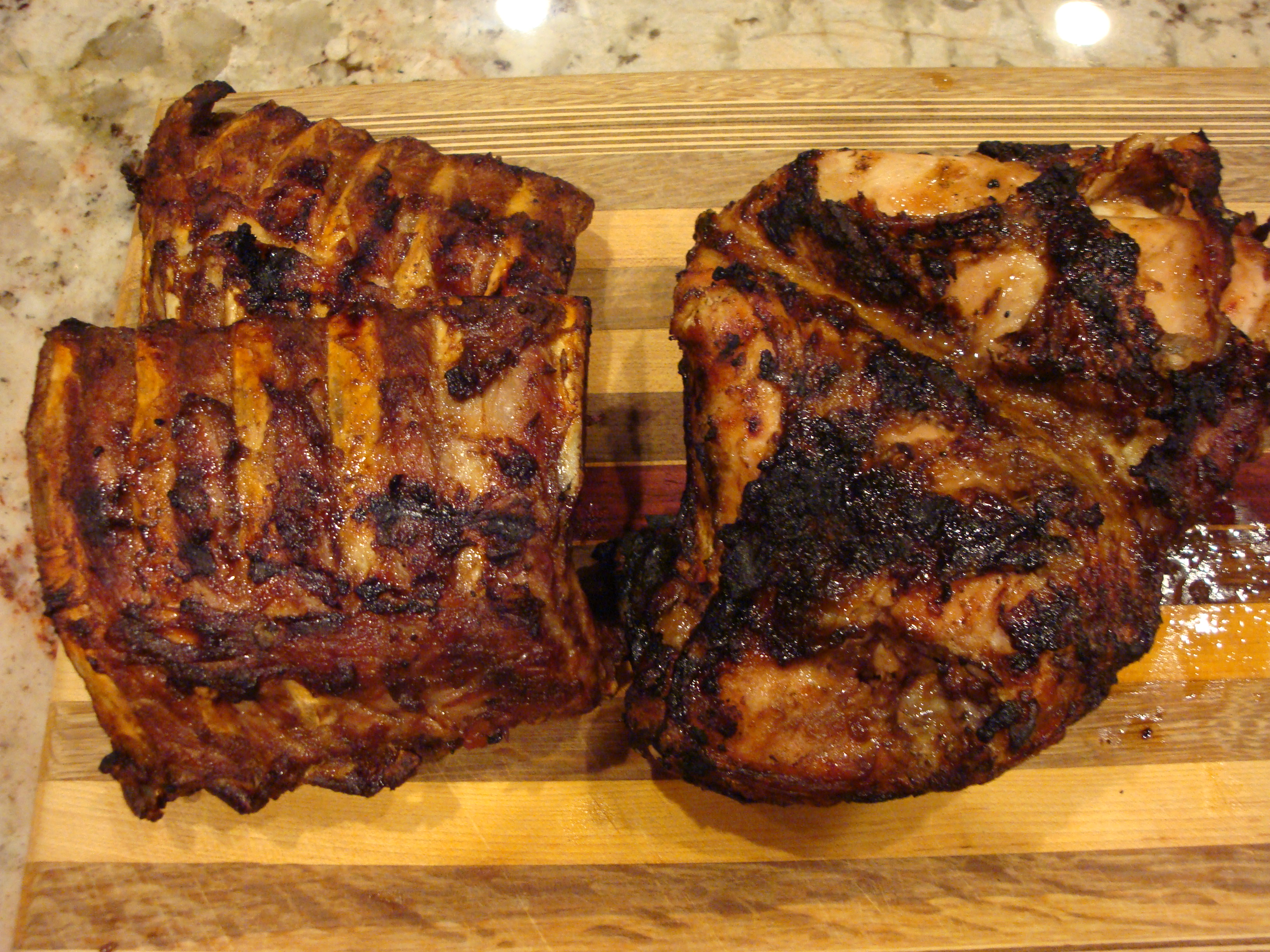 ribs on grill