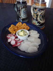 radishes and beer