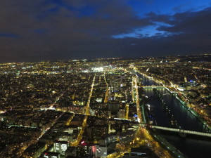 Paris view from Eiffel Tower