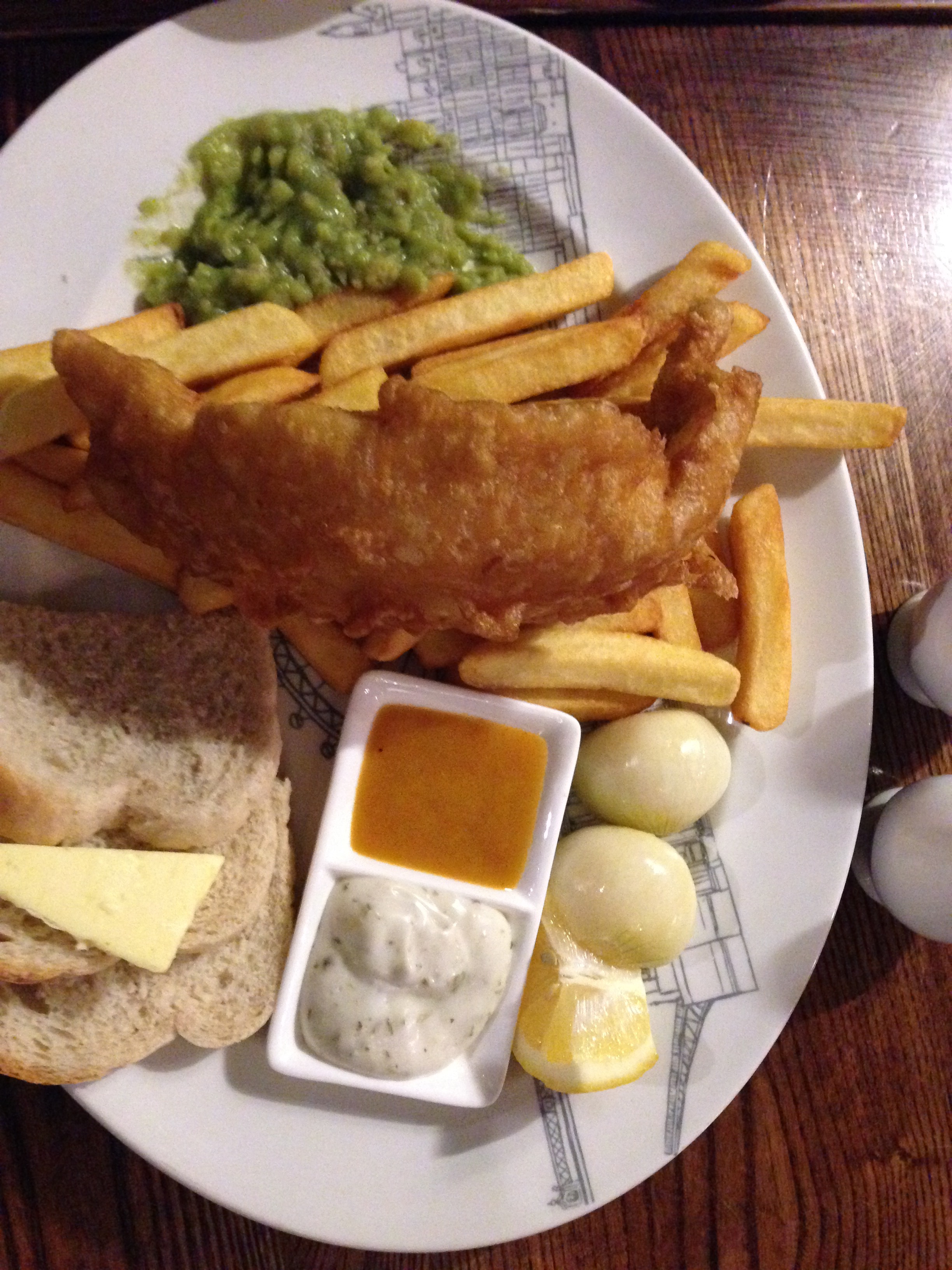 Fish & Chips with Mushy Peas - RoadTripFlavors